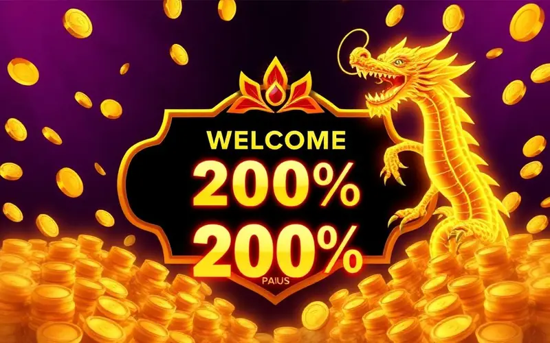Bonus de bienvenue 200% jusqu'à 3 000 USDT sur Dragonia